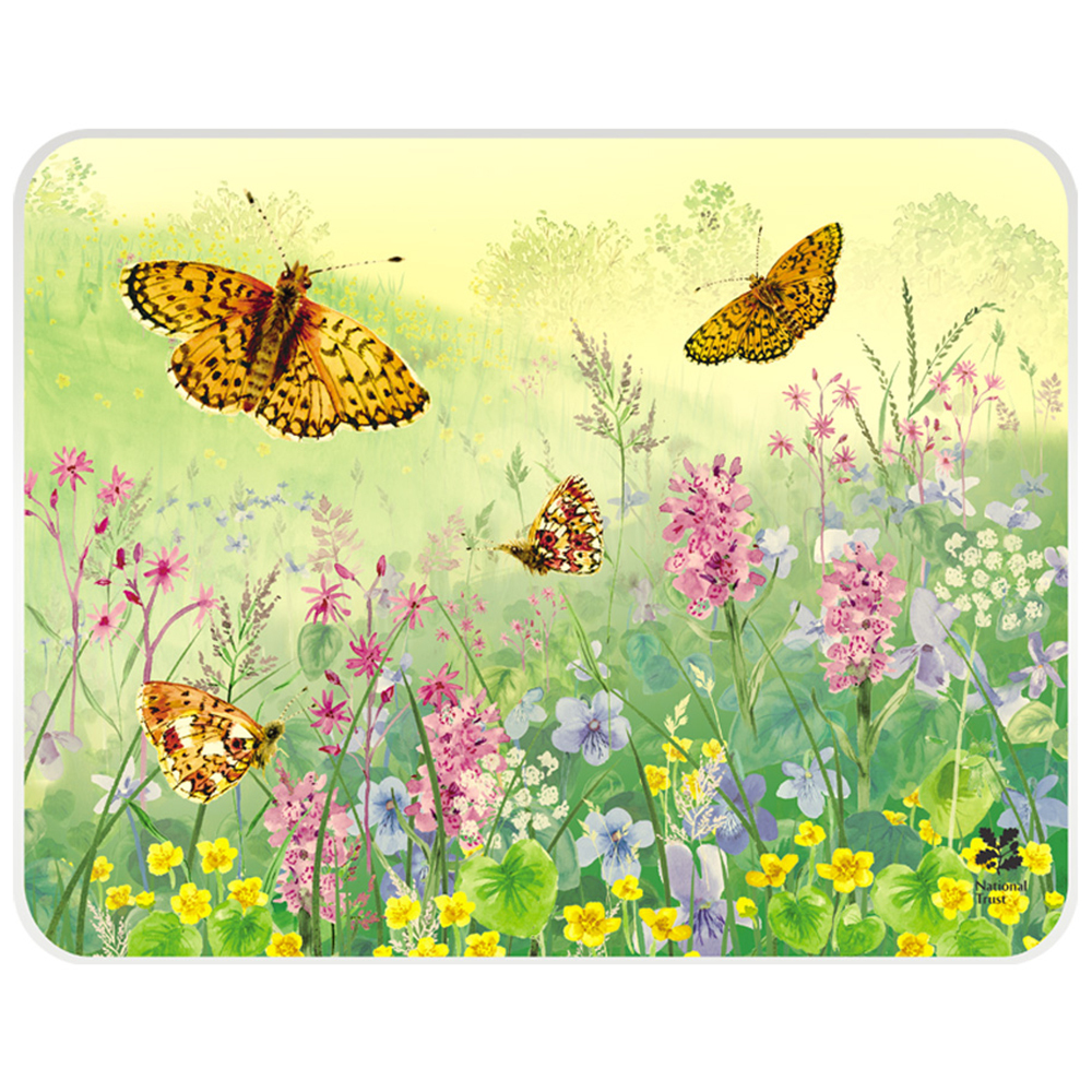 Tuftop National Trust Fritillary Butterfly Medium Worktop Protector Glass UK